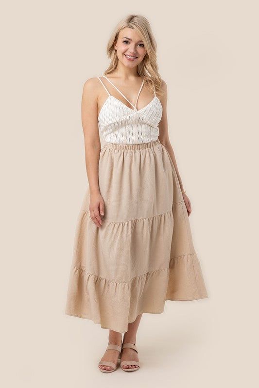 Lilou Tiered maxi skirt us.meeeshop - 