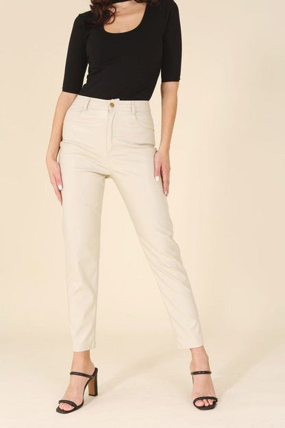 Lilou Vegan leather pants us.meeeshop - 