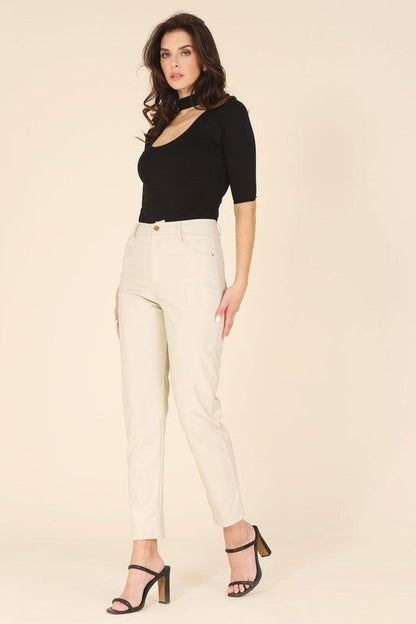 Lilou Vegan leather pants us.meeeshop - 