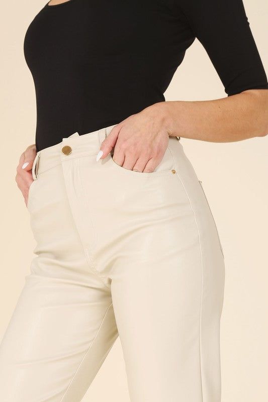 Lilou Vegan leather pants us.meeeshop - 