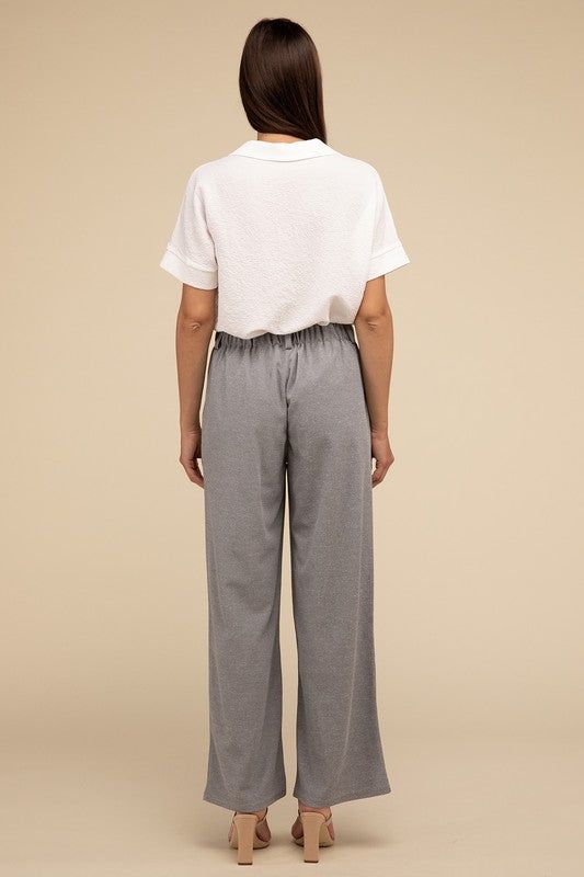 Lilou Waffle Trouser Pants us.meeeshop - 