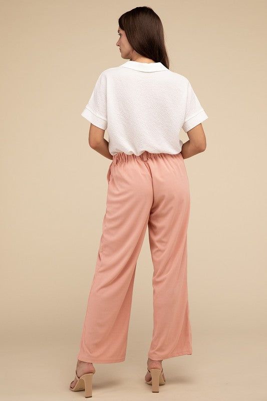 Lilou Waffle Trouser Pants us.meeeshop - 