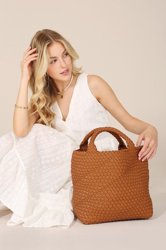 Lilou | weaving bag medium - us.meeeshop