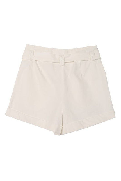 Lilou Belted Shorts - us.meeeshop