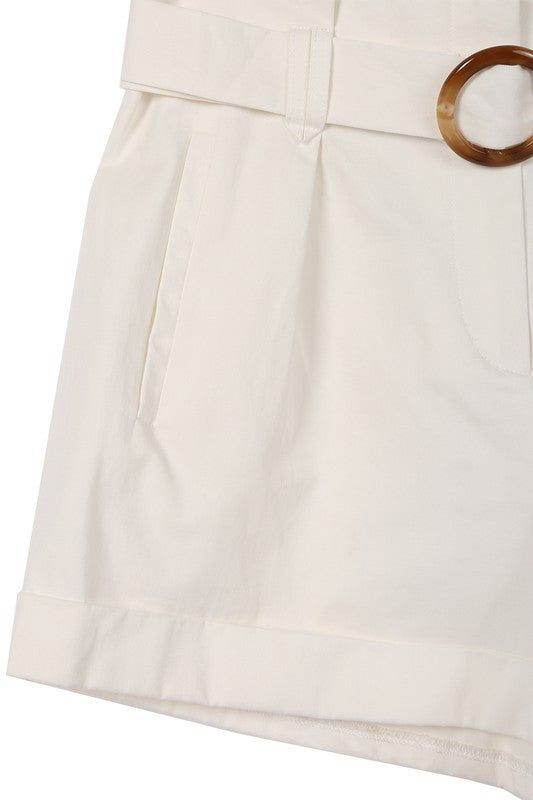 Lilou Belted Shorts - us.meeeshop