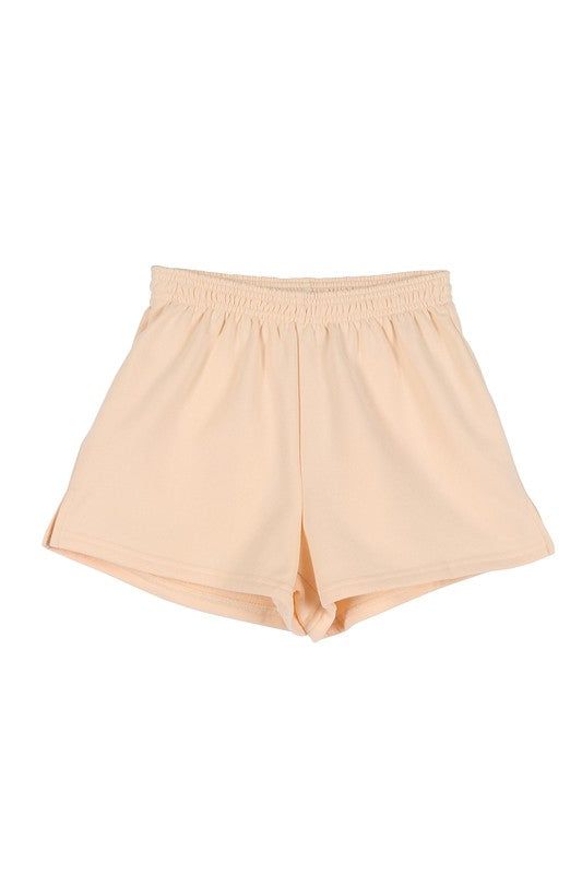 Lilou | Cream sweat shorts - us.meeeshop