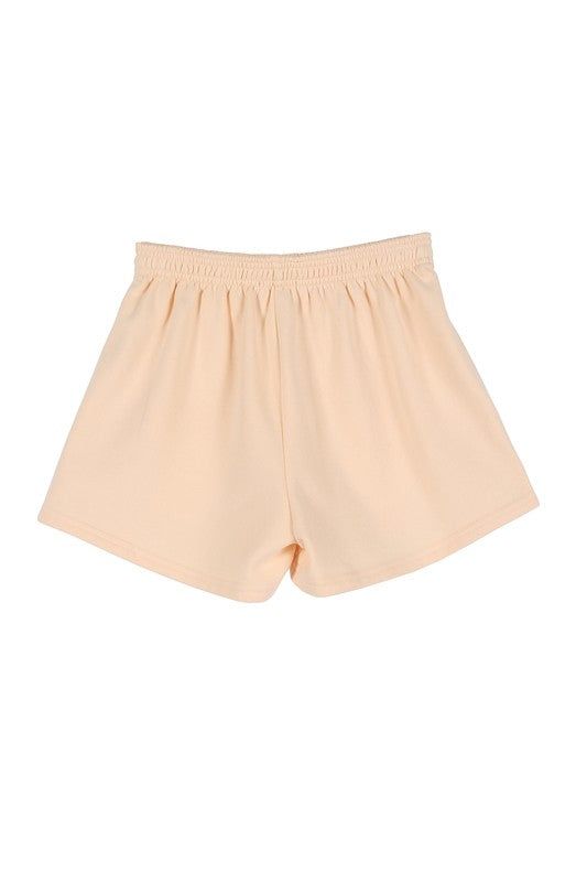 Lilou | Cream sweat shorts - us.meeeshop