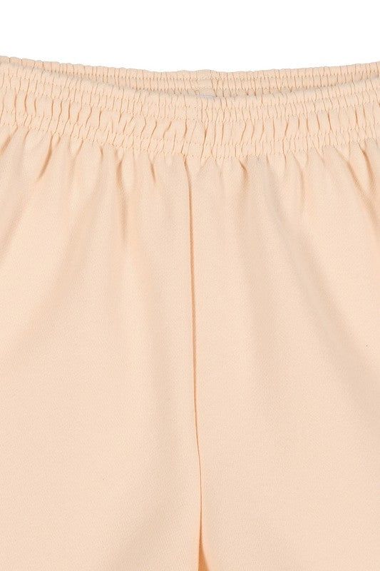 Lilou | Cream sweat shorts - us.meeeshop