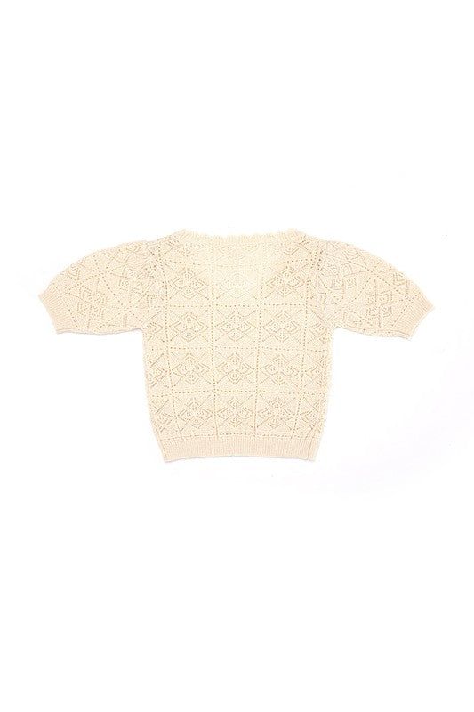 Women's Lilou Crochet knit top - us.meeeshop