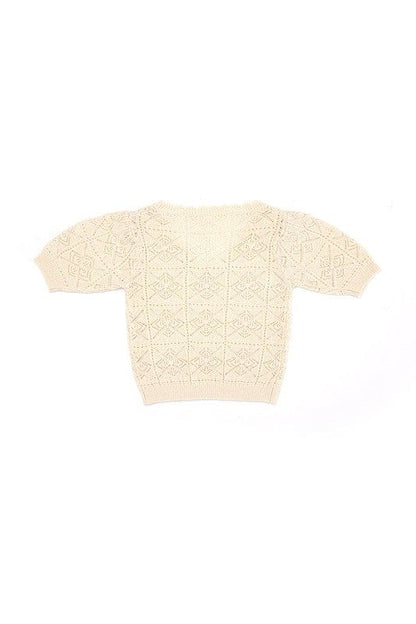 Women's Lilou Crochet knit top - us.meeeshop