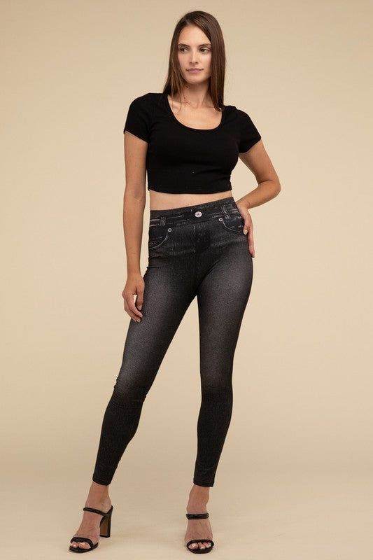 Lilou Denim Leggings - us.meeeshop