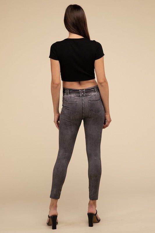 Lilou Denim Leggings - us.meeeshop