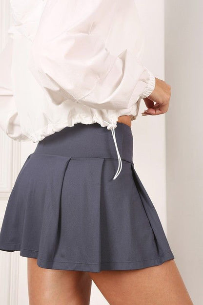 Lilou | Light fabric tennis skirt - us.meeeshop