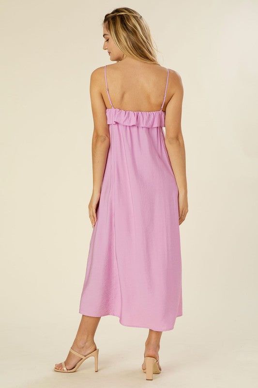 Women's Lilou Maxi dress with ruffles - us.meeeshop