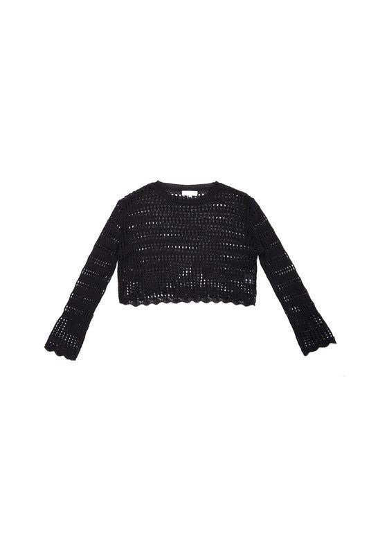 Women's Lilou Mesh knit crop - us.meeeshop