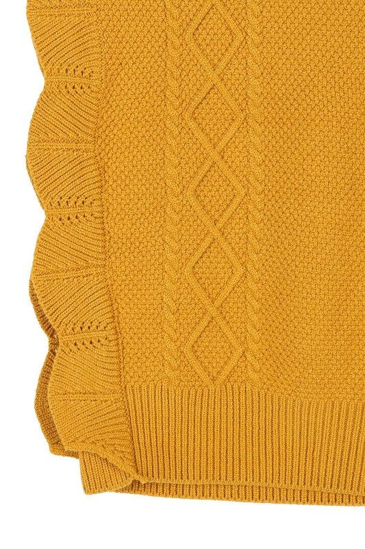 Women's Lilou Ruffle sweater vest - us.meeeshop