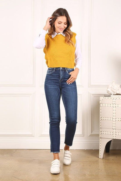 Women's Lilou Ruffle sweater vest - us.meeeshop