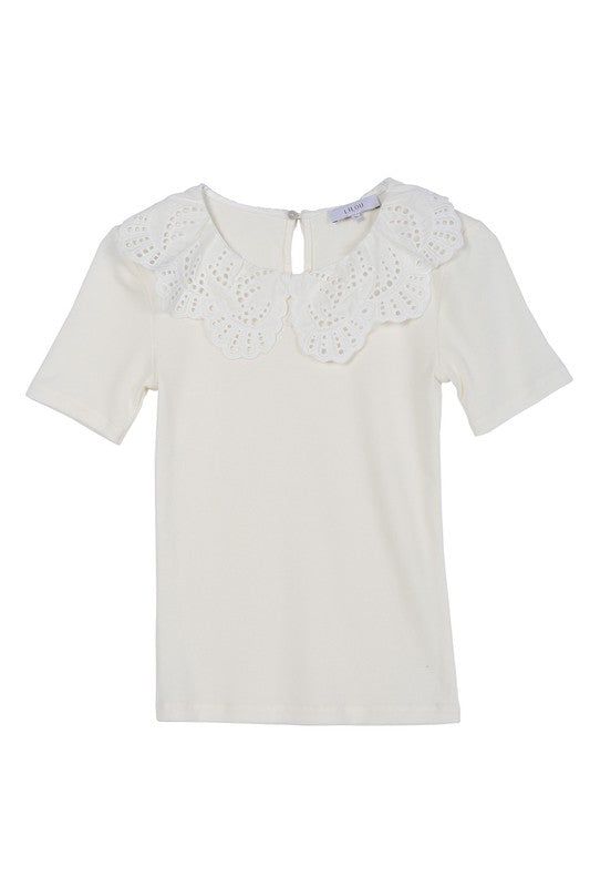 Lilou | SS crochet top - us.meeeshop