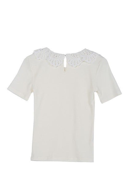 Lilou | SS crochet top - us.meeeshop