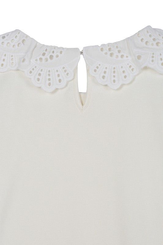 Lilou | SS crochet top - us.meeeshop