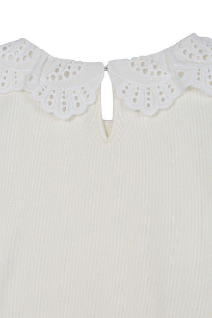 Lilou | SS crochet top - us.meeeshop