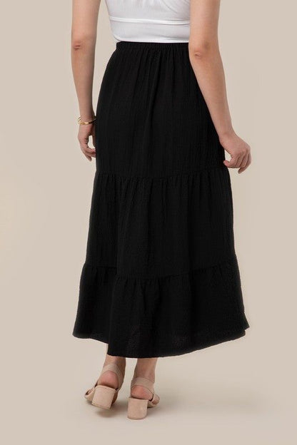 Lilou Tiered maxi skirt - us.meeeshop