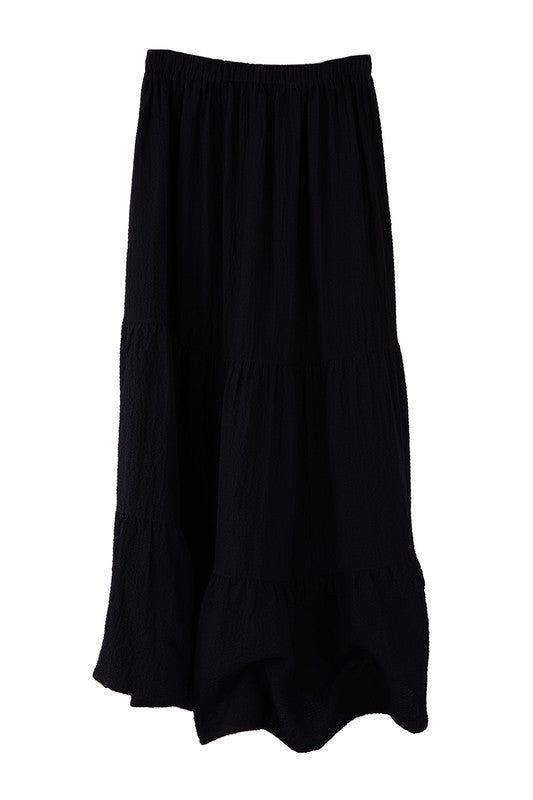 Lilou Tiered maxi skirt - us.meeeshop