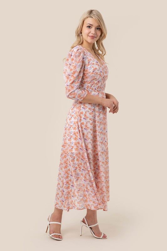 Lilou | V neck maxi dress - us.meeeshop