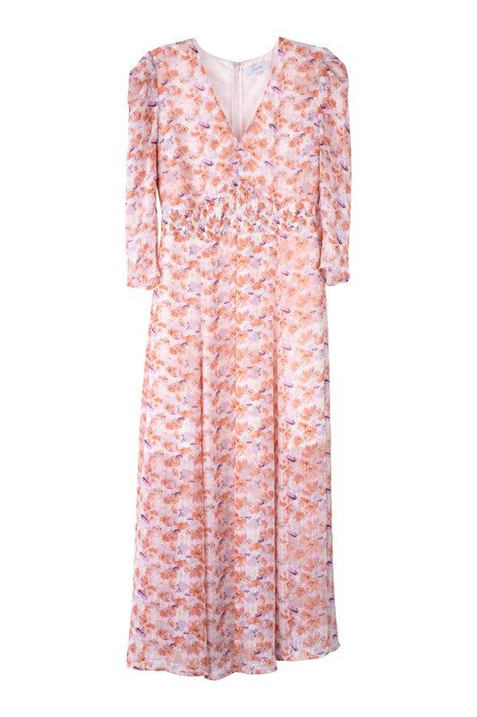 Lilou | V neck maxi dress - us.meeeshop