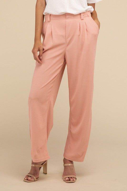 Lilou Waffle Trouser Pants - us.meeeshop