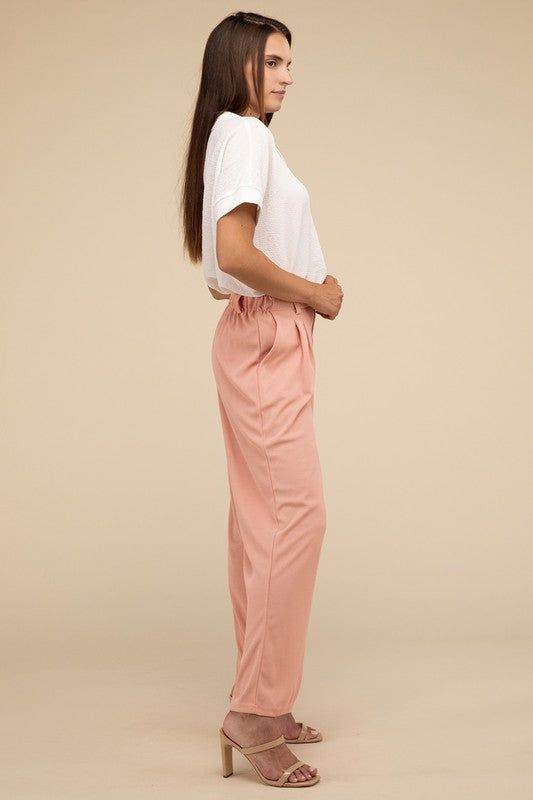 Lilou Waffle Trouser Pants - us.meeeshop