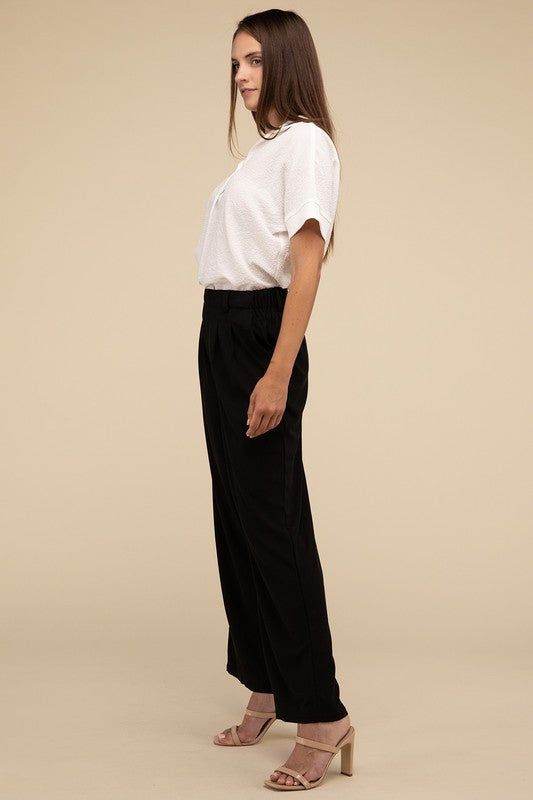 Lilou Waffle Trouser Pants - us.meeeshop