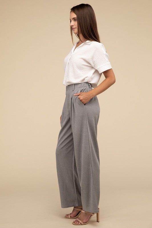 Lilou Waffle Trouser Pants - us.meeeshop