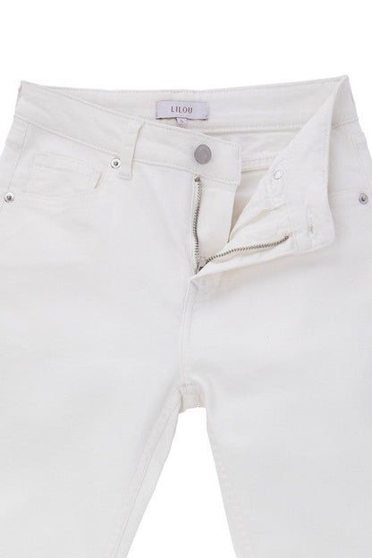 Lilou White skinny jeans - us.meeeshop