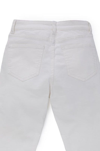 Lilou White skinny jeans - us.meeeshop