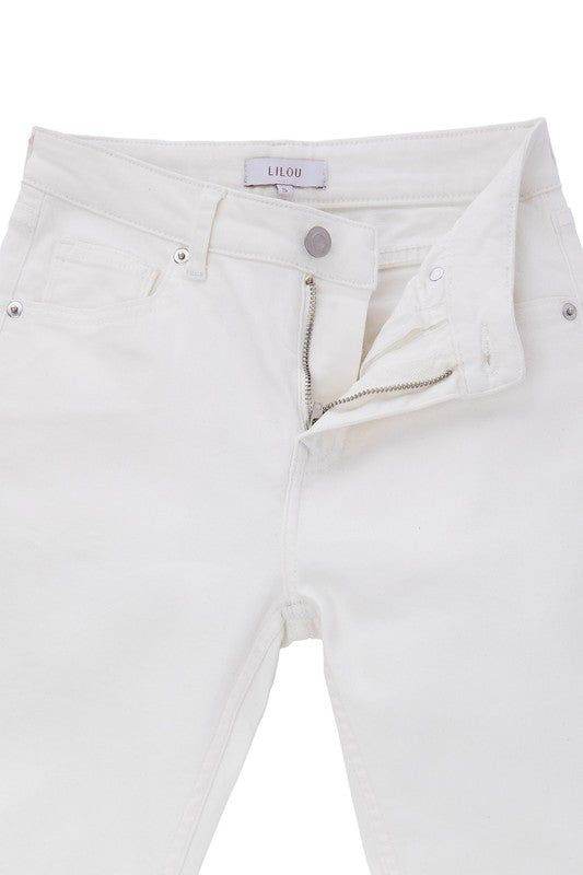 Lilou White skinny jeans - us.meeeshop