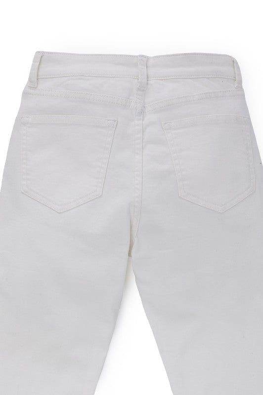 Lilou White skinny jeans - us.meeeshop