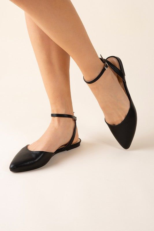 Linden-S Ankle Strap Flats us.meeeshop - Shoes