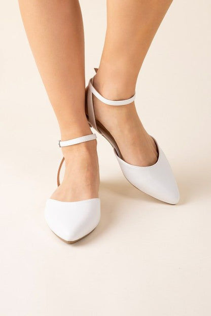 Linden-S Ankle Strap Flats - us.meeeshop