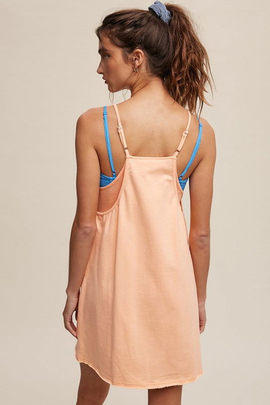 Listicle Sporty Mini Dress With Built in Romper Liner us.meeeshop - 