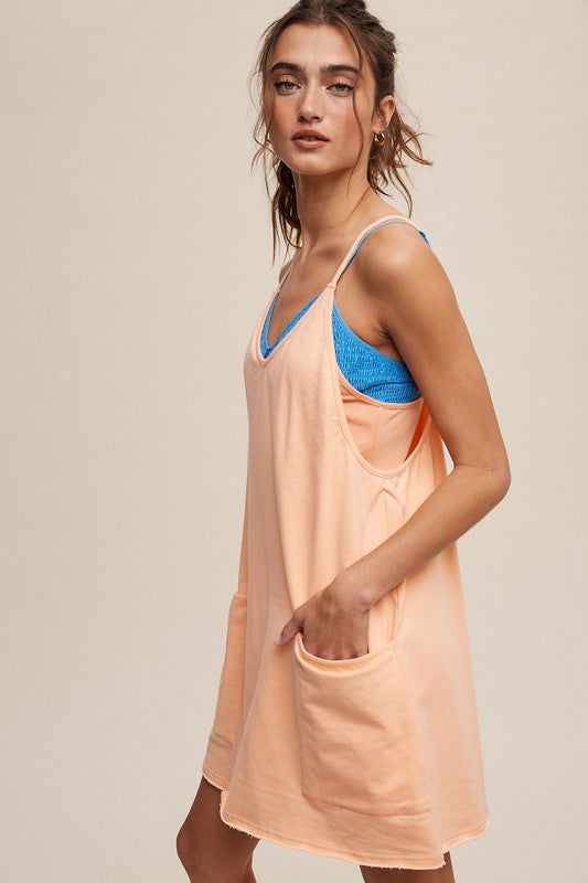 Listicle Sporty Mini Dress With Built in Romper Liner us.meeeshop - 