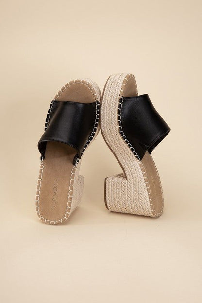 Lock-1 Espadrille Mule Heels - us.meeeshop