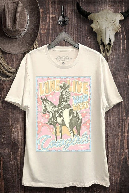 Long Live Cowgirls Graphic Top us.meeeshop - 