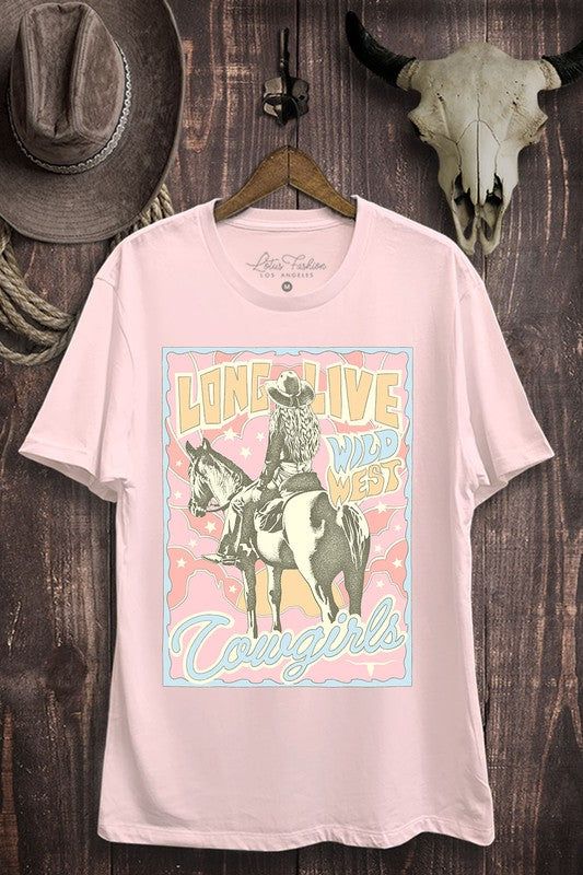 Long Live Cowgirls Graphic Top us.meeeshop - Shirts & Tops