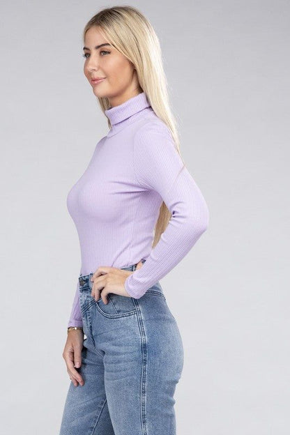 Women's Long-Sleeve Turtleneck Bodysuit - us.meeeshop