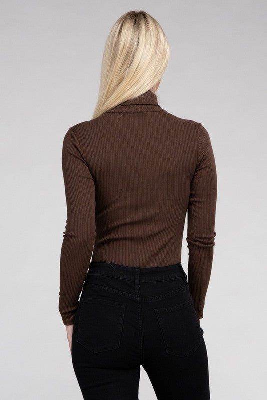 Long-Sleeve Turtleneck Bodysuit - us.meeeshop