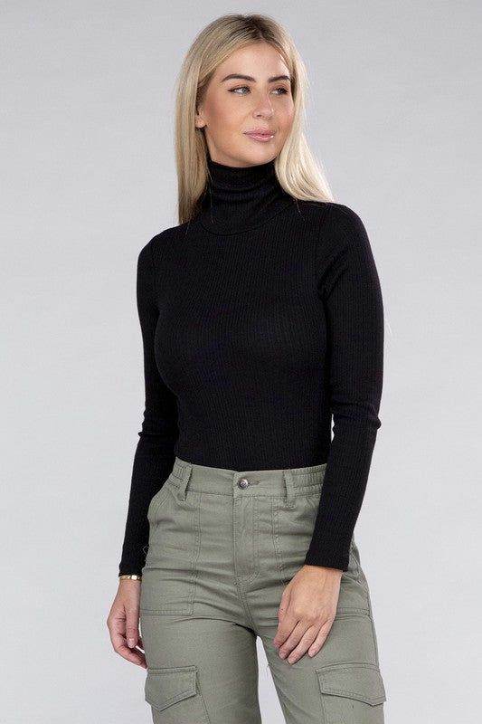 Long-Sleeve Turtleneck Bodysuit - us.meeeshop