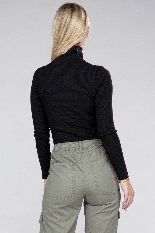 Long-Sleeve Turtleneck Bodysuit - us.meeeshop