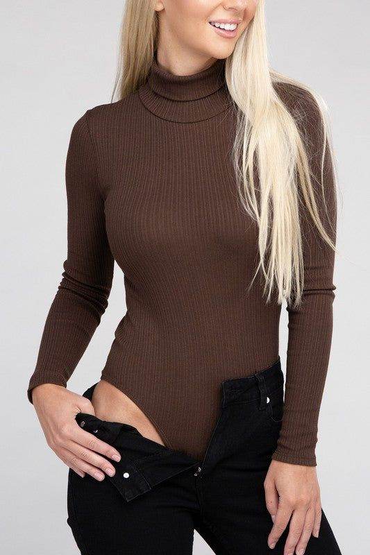 Long-Sleeve Turtleneck Bodysuit - us.meeeshop