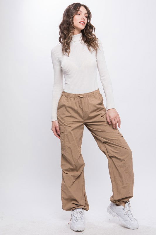 Love Tree Loose Fit Parachute Cargo Pants - us.meeeshop